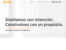 Tablet Screenshot of frontaly.com